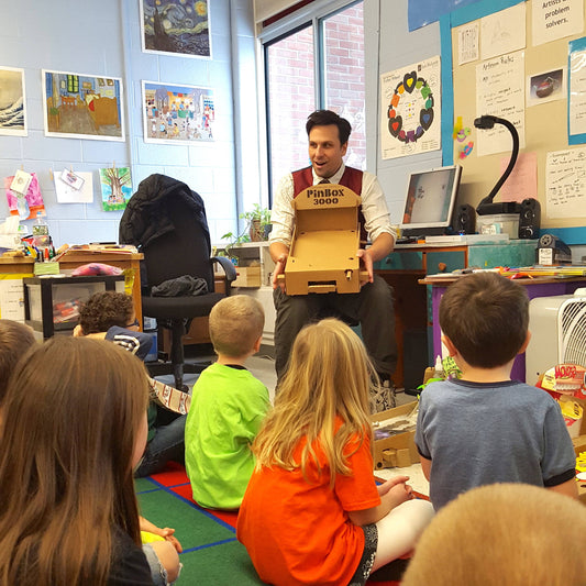 Professor Ben & the PinBox 3000 Visit Essex Elementary School